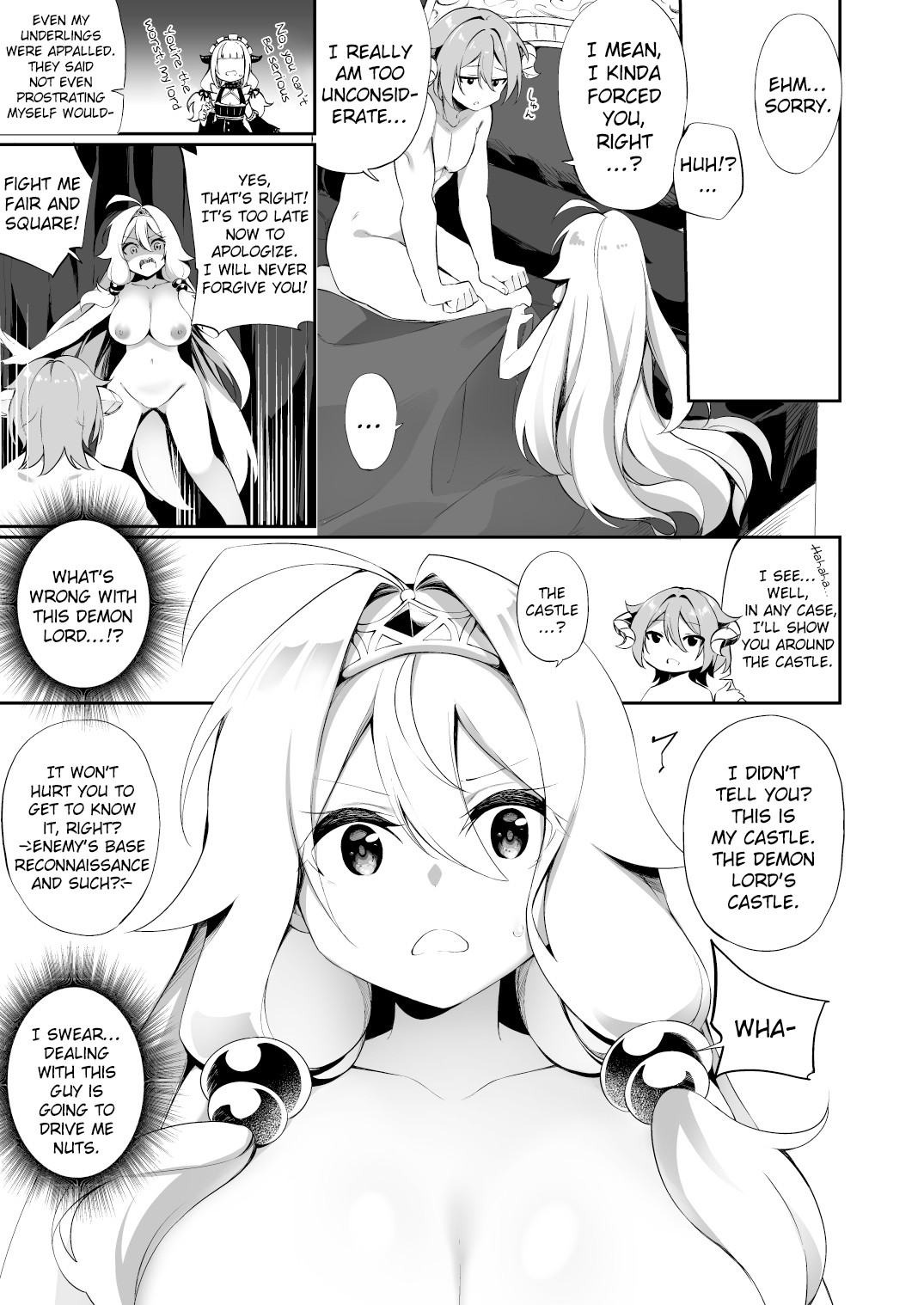 Hentai Manga Comic-A Hero Burning with a Desire for Revenge Changes Sex and Quietly Becomes The Demon Lord's Bride-Read-17